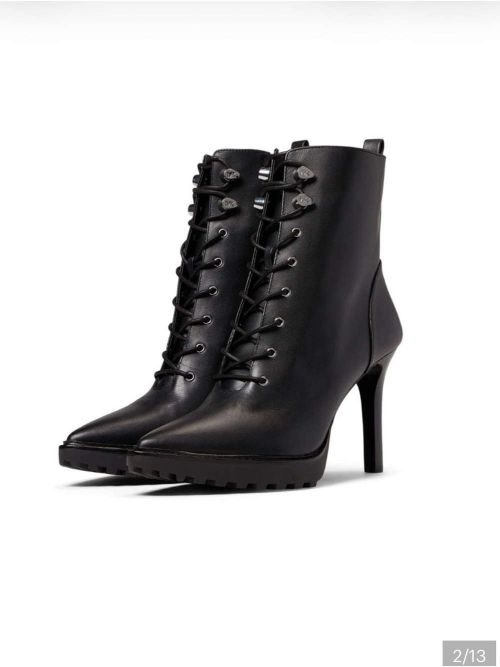 MICHAEL Michael Kors Black Kylie Lace-Up Bootie